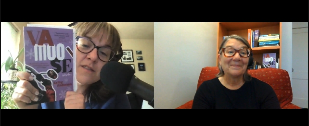 Natasha and Kathy Anderson screenshot from recording of this episode 